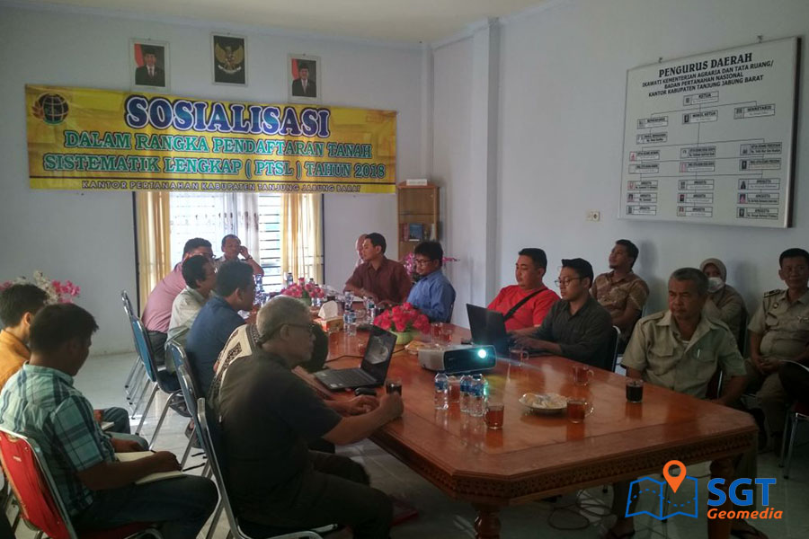 Sosialisasi dan Penandatanganan Kontrak Pekerjaan Pendaftaran Tanah Sistematis Lengkap Kab Tanjung Jabung Barat