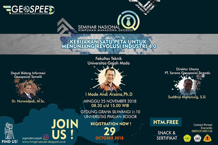 Seminar Nasional Kebijakan Satu Peta Untuk Menunjang Industri 4.0