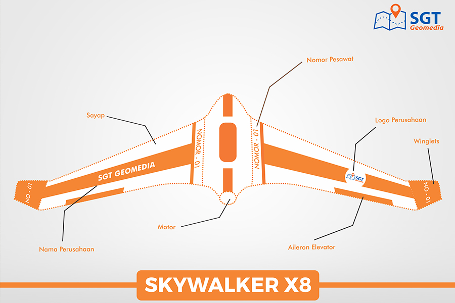 Flying Wing UAV Skywalker X8