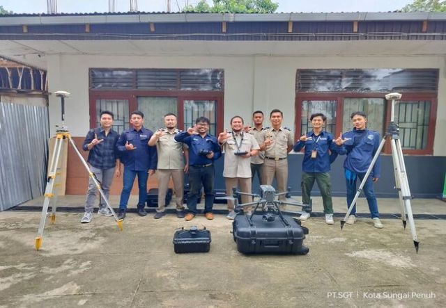 FOTO UDARA FOTO TEGAK MENGGUNAKAN DRONE DI KOTA SUNGAI PENUH KANTOR PERTANAHAN KOTA SUNGAI PENUH